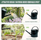 LONGRUN 2.5 Gallon Dark Green Metal Watering Can for Plants and Garden with Removable Spout, Made of Galvanized Iron - Image 4