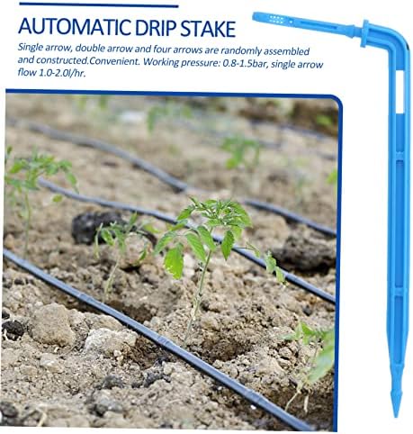200 Pcs Plant Watering Spikes Automatic Drip Irrigation Garden Irrigation Stakes Automatic Drip Stake Multi-Head Drip Stake Automatic Drip Irrigation System Dripper Tool(Bluex3pcs,10X4cmx2pcs) - Image 7