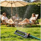 19 Holes Oscillating Lawn Sprinkler with Weighted Base, 4 Spray Modes for Garden - Image 4