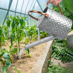 1 Gallon Metal Watering Can for Outdoor Indoor Plants, Galvanized Watering Can with Removable Spray Spout, Ideal for Garden Watering - Image 6