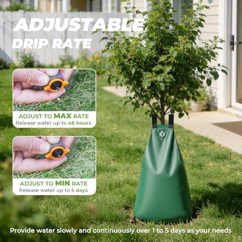 HIRALIY 20 Gallon Tree Watering Bag, 3 Pack, Slow Release 1-5 Days - Image 3