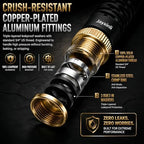304 Stainless Steel Garden Hose 100 ft with 10-Function Spray Nozzle - Heavy Duty Metal Water Hose, Flexible & Kink Free Outdoor Hose, Dog Bite Proof Yard Hose for Outside, RV, Car Washing - Image 4