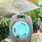 Heavy Duty Water Hose Holder, Portable Hose Reel Cart, Garden Water Pipe Hose Holder Rack, Outdoor Hosepipe Cart Organizer, Suitable for Most Types of Faucet, with 10M/32Ft Hose and 7 Pattern Nozzle - Image 2