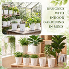 Ziliny 10 Pcs 5.91 Inch Self Watering Planters with Water Indicator - Image 6