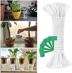 Self Watering Wick Cord, Capillary Wick Cord Vacation Plant Sitter DIY Hydroponic Wicking Self-Watering(60ft/18m) - Image 6