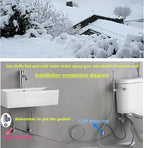 Brass Handheld Bidet Sprayer- Hot and Cold Water Mixer Valve Included，8.5inChrome Toilet Spray Gun,for Baby Cleaning, Female Cleaning and Toilet Sprayer, pet Bathing, Adjustable Water Pressure - Image 3