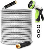 Flexible Metal Garden Hose 50ft Heavy Duty Water Hose by Macuvan
