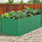 YITAHOME 6x3x2ft Outdoor Raised Garden Bed Kit, Large Metal Patio Planter Box with Gloves, Support Rod for Plants Vegetables Flowers, Green - Image 2