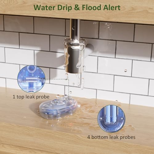 5 Pack WD61 Water Leak Sensor for METAK W13 WiFi Gateway (Sold Separately) - Image 3