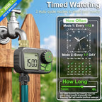 Sprinkler Timer Programmable Water Hose Timer with Rain Delay, Brass Inlet - Image 2