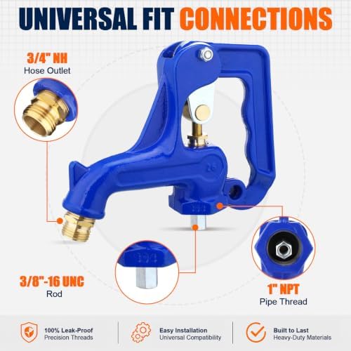Shimeyao Frost Free Yard Hydrant Head Assembly Complete Repair Kit, Blue - Image 3