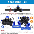 Outdoor Misting Cooling System with 360° Flexible Gooseneck Nozzles, PE Hose Kit & Filter for Patio, Garden, Greenhouse - Perfect Summer Cooling Solution - Image 4