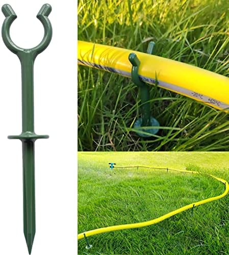 Garden Hose Holder Stake Set of 36 - Durable Plastic fits 3/4 inch Hose Guides for Lawn,Yard & Plant Care, Soaker Hose Support, Kink-Free Watering (Fits 3/4” Hoses) by Unknown