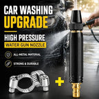 Timnamy High Pressure Water Nozzle, Powerful Home Sprayer with Adjustable Spray Patterns for Car Washing, Lawn & Garden Watering, Durable Metal Spray Nozzle (2) - Image 2