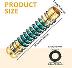 Moxweyeni 6 Pack Garden Hose Adapter, Brass Kink Protector Coil Spring - Image 2