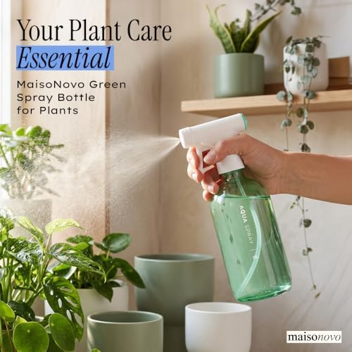 MaisoNovo Green Spray Bottle for Plants | 16.9 Oz, Pack of 2 - Image 2