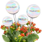 Tomorotec Glass Plant Watering Globes, Self Watering Spikes 2 Large+2 Small by Tomorotec