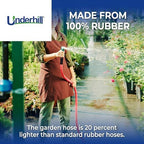 Underhill Proline Rubber Series Heavy-Duty Garden Hose for Hot or Cold Water, Lightweight, 500 PSI BP, 150 PSI WP, H75-025PRO-R 3/4 Inch x 25 ft Red - Image 4