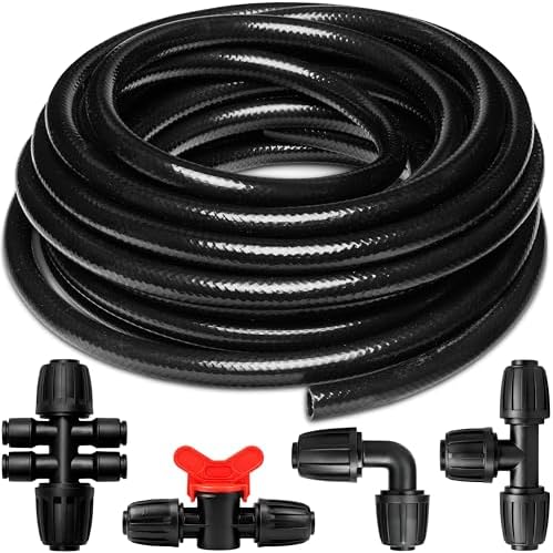 CARPATHEN 1/2" Irrigation Tubing for Drip System Kit, 50 feet + Accessories by Carpathen-ExpertIrrigationsforNourishingGardens