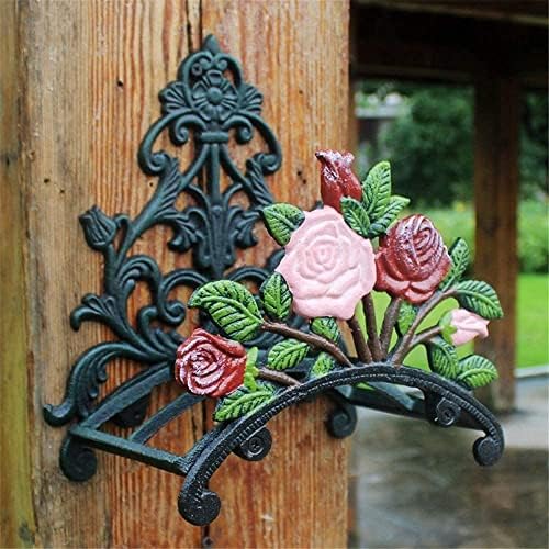 IOCCIOBB Garden Hose Holder Metal Durable Water Wall Mounted Hose Butler Heavy Duty Metal Water Pipe Holds Rack Wall Hose Hanger Reel by IOCCIOBB
