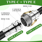 4 Set 2 Inch Camlock Fittings Type C&E - Image 4