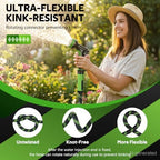 NON-EXPANDABLE Garden Hose 35 FT Water Hose with 10-Function Spray Nozzle - Image 5