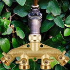 Triumpeek 4 Way Brass Hose Splitter, Heavy Duty 4-Way Garden Hose Connector 3/4 Inch, Solid 4 way hose adapter (Pack of 2) - Image 5