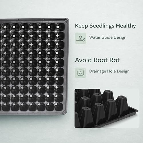 Gardzen 10 Pack 200 Cell Seed Starter Trays - Image 6