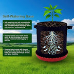 8 Pack 16 inch Self Watering Base for Fabric Grow Bag, Self-watering Plastic Elevated Plant Saucer Stand, Automatic Watering Tray for Non-woven Planter Flower Pot Growth Tent Greenhouse Indoor Outdoor - Image 2