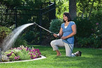 Rocky Mountain Goods 36” Watering Wand with 9 Pattern Adjustable Nozzle - Heavy Duty Aluminum Extension for Garden Hose - Long Watering for Garden Basket or Plants - Brass Leak Free - Ergo Foam Grip - Image 3