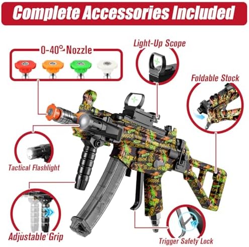MP5 Model Pressure Washer Gun with Swivel & 4 Nozzles, 3600 PSI High Pressure Spray Gun with 3/8" Quick Connect Plug, Swivel Gun Compatible with Foam Cannon, Power Washer Accessories (Green) - Image 4
