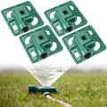 Baquler 4 Pcs Stationary Spot Sprinkler 900 Sqft Metal Square Base Lawn by Baquler