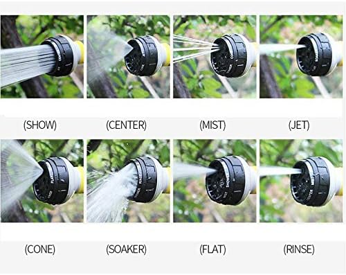 Hose Nozzle, Garden Spray Nozzle, 8 Patterns Thumb Control Heavy Duty Hose Nozzle - Image 7