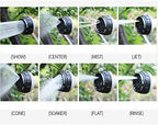 Hose Nozzle, Garden Spray Nozzle, 8 Patterns Thumb Control Heavy Duty Hose Nozzle - Image 7