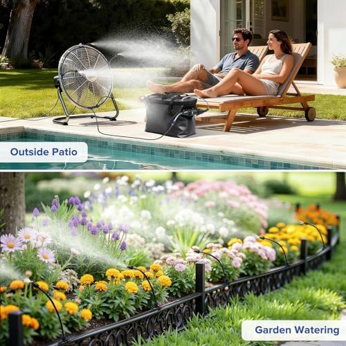 26 FT Portable Misting System for Outside Patio Mister for Summer Cooling - Image 2