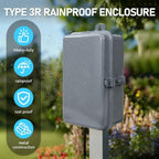 3R Rainproof T104R Pool Timer, Heavy Duty Timer Switch DPST 208-277 VAC 40A - Image 4