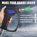 Short Pressure Washer Gun with 3/8" Swivel, 4080PSI - Image 5