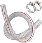 1" ID x 1 1/4" OD Heavy-Duty Steel Wire Vacuum Suction Hose, PVC High Pressure UV Chemical Resistant Thick Flexible Vinyl Tubing, Bilge Pump Hose, 32.8FT by PEISONGFEI