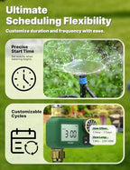 MOES Water Timer for Garden Hose, 1 Outlet, Rain Delay, Brass Fittings - Image 3