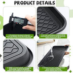 Vesici 3 Set/6 Pcs Large Square Plant Saucer, Self-Watering Trays with Mat - Image 4