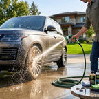 High Pressure Garden Hose 25 FT, Heavy Duty 700 PS 25FT 700PSI High Pressure Garden Hose Leak Proof PVC 10-Spray Nozzle - Image 2