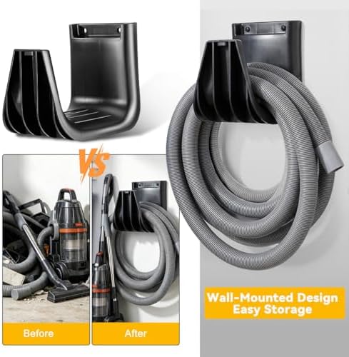 MAGICLULU Wall Mounted Vacuum Hose Holder Hose Wall Mount Hook for Vacuum Storage Space-Saving Home Holder with Screw for Easy Organization - Image 5