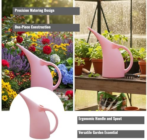 Long Spout Watering Can for Indoor Plants - pp Precision Garden Watering Can (Pink 27x12.5x27 cm) - Image 3