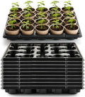 RooTrimmer 20 Cell Plant Trays for Carrying 3 inch Round Nursery Pots, Sturdy Plastic Trays Suitable for Holding 200 pcs Peat Pots (10 Packs - Trays Only, Pots Not Included) by RooTrimmer