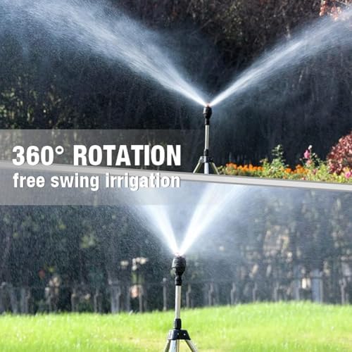 2Pcs Stainless Steel Automatic Rotating Garden Sprinkler - Image 2
