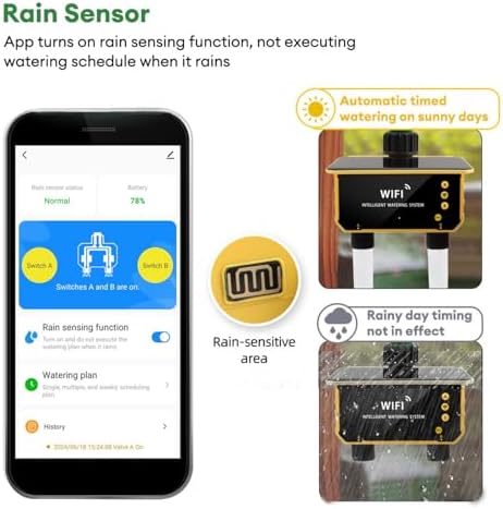 SolarWiFi Water Timer, 2 Zone Water Sprinkler Timer - Image 2