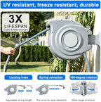 Retractable Garden Hose Reel 5/8 in x 65 ft Automatic Water Hose Reel - Image 2