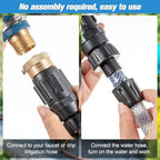2 PC 25PSI Drip Irrigation Faucet Adapter Kit 1/2" Tubing to 3/4" Faucet - Image 6