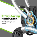 Upgrade Hose Reel Cart, Holds 200 Feet of 5/8" Hose, Hose Reel Cart With Effort-saving Hand Crank,2 Wheels,Heavy Duty Freestanding Water Hose Reels for Outside Garden Lawn Yard Outdoor - Image 2
