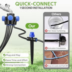 HIRALIY 100FT Drip Irrigation Kit for Raised Beds & Gardens - Image 2